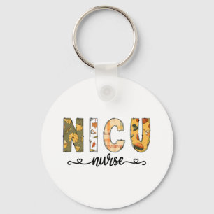 NICU Nurse Fall Halloween for Women Men   Keychain