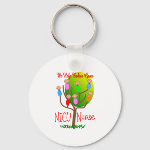 NICU Nurse Gifts, Adorable babies in a tree Keychain