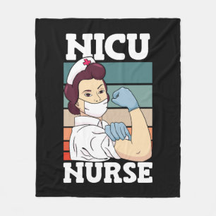 NICU Nurse Healthcare Nursing National Nurses Day Fleece Blanket