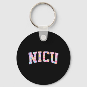 Nicu Nurse Heart Valentines Day Neonatal Intensive Keychain