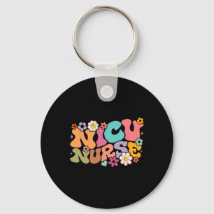 Nicu Nurse Icu Groovy Nursing Neonatal Intensive C Keychain