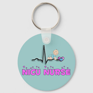 NICU Nurse QRS Design Keychain