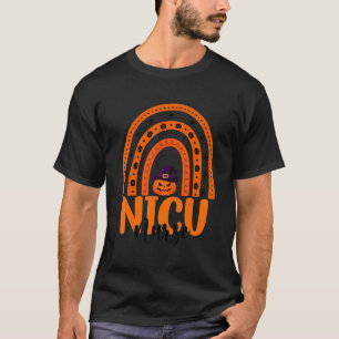 Nicu Nurse Rainbow Halloween Neonatal Icu Nursing  T-Shirt