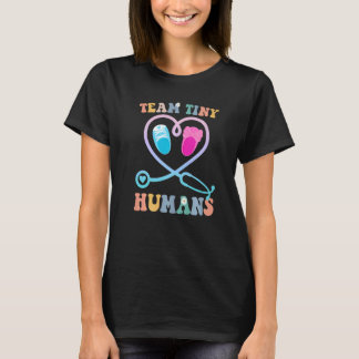 NICU Nurse Team Tiny Humans Neonatal ICU Vintage S T-Shirt