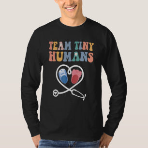 NICU Nurse Team Tiny Humans Neonatal ICU Vintage S T-Shirt