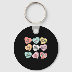 Nicu Nurse Valentine's Day Heart Candy Neonatal Ic Keychain