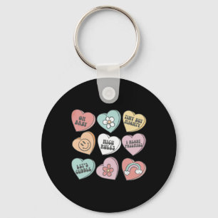Nicu Nurse Valentine's Day Heart Candy Neonatal Ic Keychain