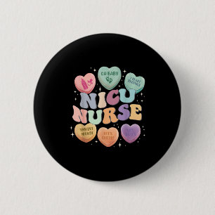 Nicu Valentine Nicu Nurse Valentines Day Icu Nurse 2 Inch Round Button