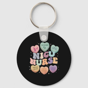 Nicu Valentine Nicu Nurse Valentines Day Icu Nurse Keychain