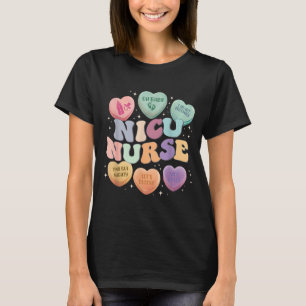 Nicu Valentine Nicu Nurse Valentines Day Icu Nurse T-Shirt