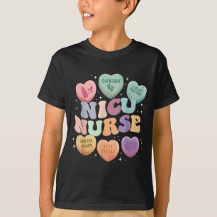 Nicu Valentine Nicu Nurse Valentines Day Icu Nurse T-Shirt