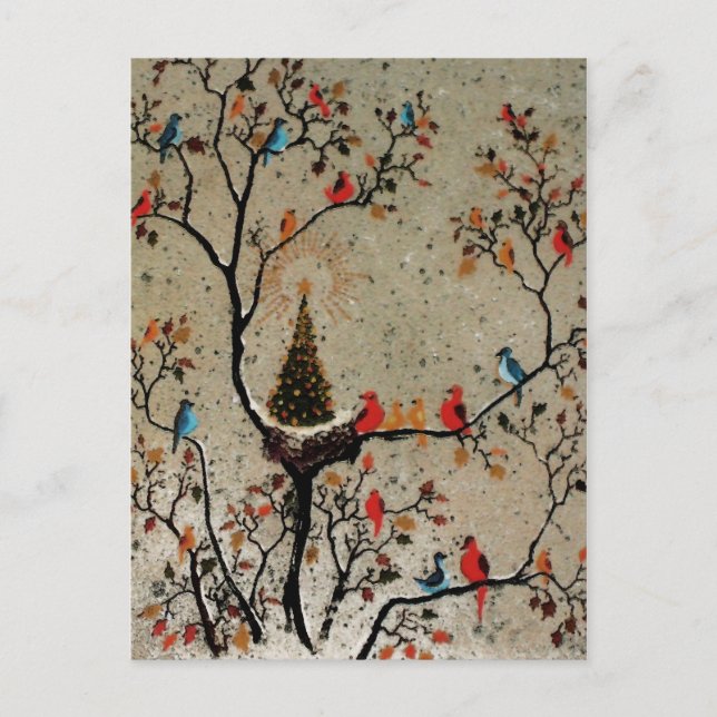 Nid d'Arbre de Noël ~ Carte postale (Devant)