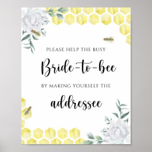 Nids d'abeilles - Aider la mariée occupée Affiche
