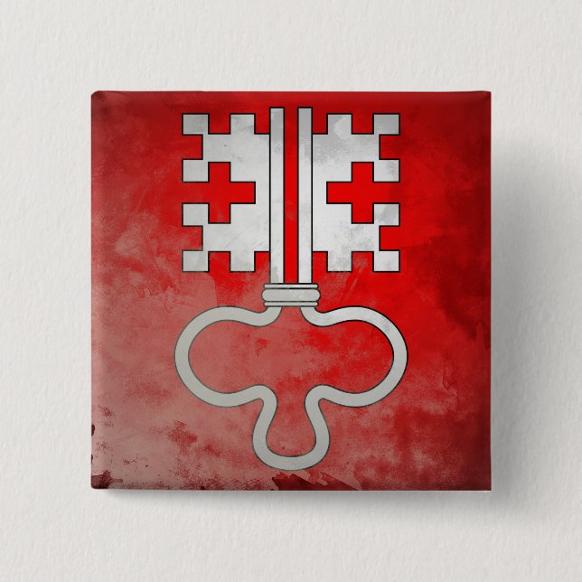 Nidwalden 2 Inch Square Button (Front)