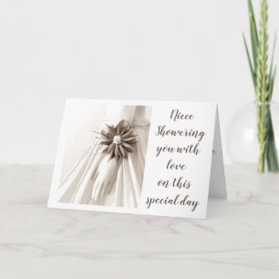 **NIECE** BRIDAL SHOWER - SHOWER LOVE TO YOU INVITATION