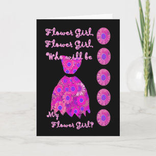 NIECE Flower Girl Invitation MAGENTA Dress