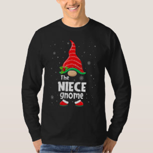 Niece Gnome Matching Family Group Christmas Party T-Shirt