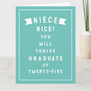 Niece Graduation 2025 Card