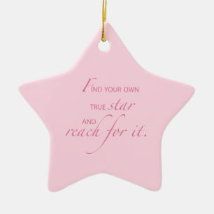 Niece Graduation Star, Custom Gift Ceramic Ornament