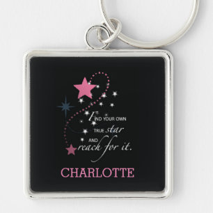 Niece Graduation Star, Custom Gift Keychain