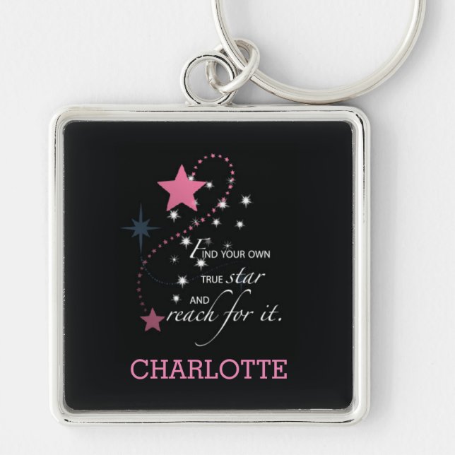 Niece Graduation Star, Custom Gift Keychain (Front)