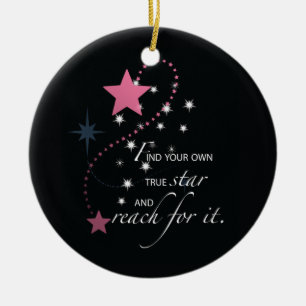 Niece Graduation Star, Gift, Custom Round Gifts Ceramic Ornament