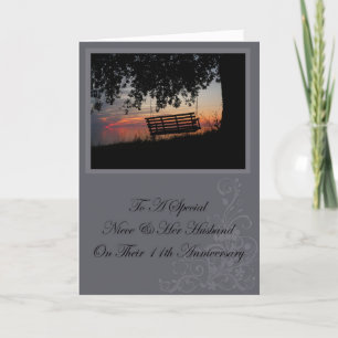 Niece & Her Husband 11th Anniversary Card