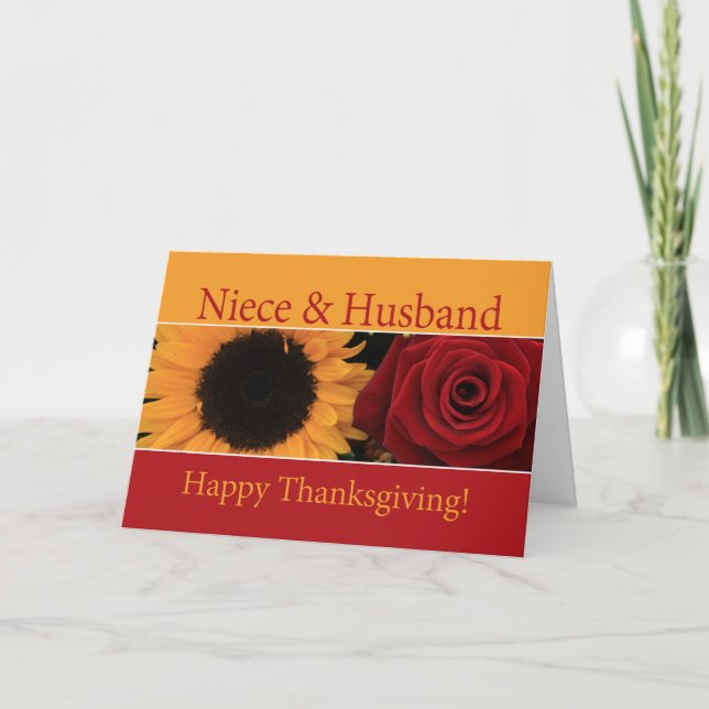 Niece  & Husband  Thanksgiving Card (Front)
