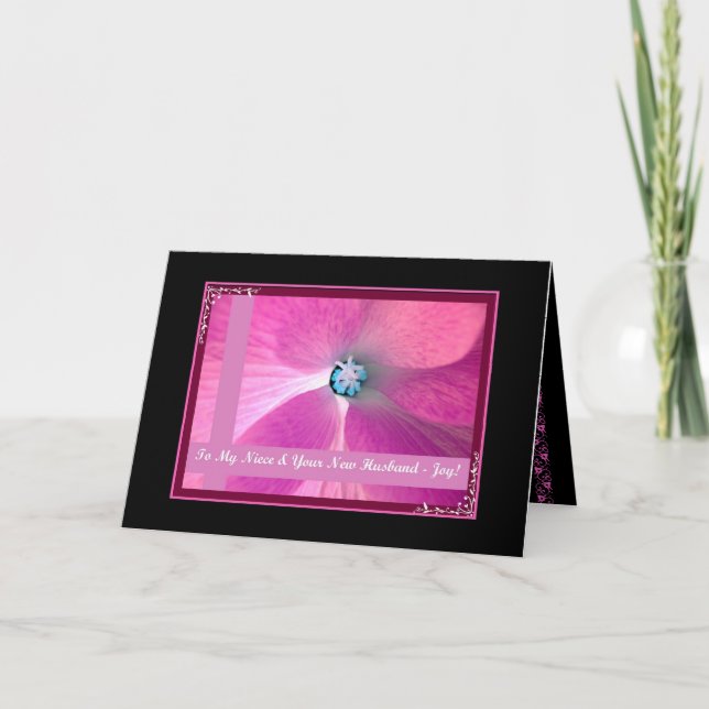 Niece & Husband - Wedding Congratulations Card (Front)