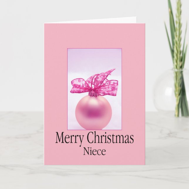 Niece Joyeuse carte de Noël (Devant)