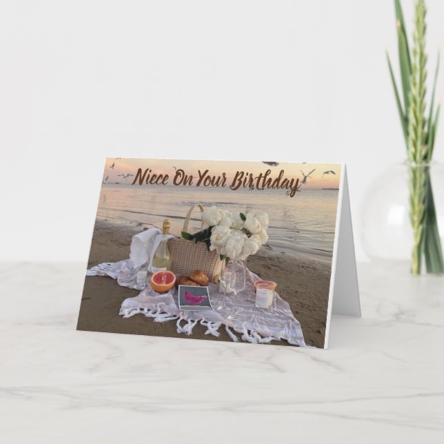 **NIECE** ON YOUR BIRTHDAY CARD (Front)