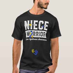 Niece Warrior Down Syndrome Awareness Family  1 T-Shirt