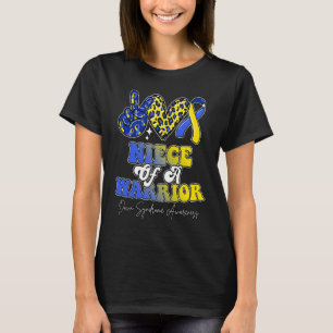 Niece Warrior Down Syndrome Awareness Family T-Shirt