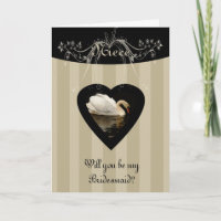 Niece Will you be my Bridesmaid Stylish and Classy