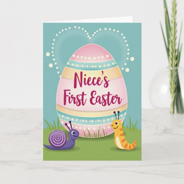 Nieces First Easter Celebration Card (Front)