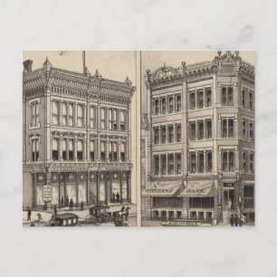 Niederlander and Citizens Bank, Wichita, Kansas Postcard