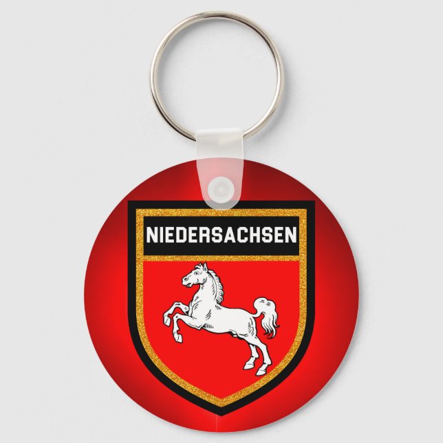 Niedersachsen Flag Keychain (Front)