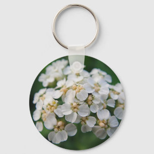 Niedliche weisse Blüten Keychain