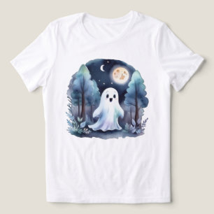 Niedliches Gespenst Geist im Wald Longsleeve Tri-Blend Shirt