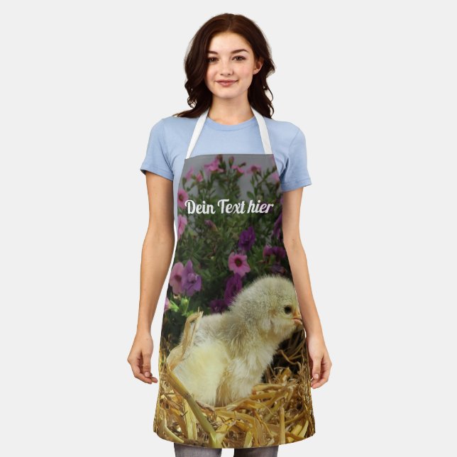niedliches kleines küken schürze + dein text apron (Worn)