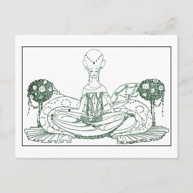 Nielsen's In Powder and Crinoline Postcard (Front)