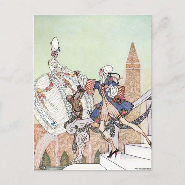 Nielsen's In Powder and Crinoline Postcard (Front)