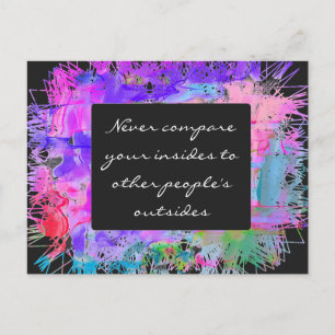 Niemals vergleichen postcard