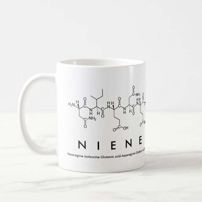 Niene peptide name mug (Left)