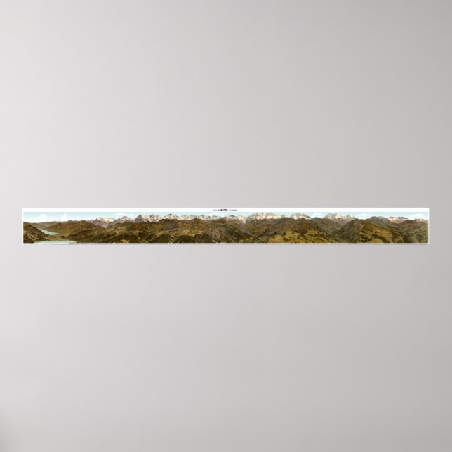 NIESEN Swiss Alps 360° Panorama Poster (Front)