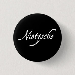 "NIETZSCHE" 1 INCH ROUND BUTTON