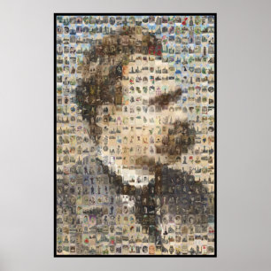 Nietzsche 24x24 in Ovals Poster