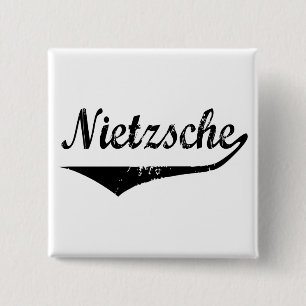 Nietzsche 2 Inch Square Button