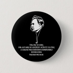 Nietzsche-art-1-DKT 2 Inch Round Button