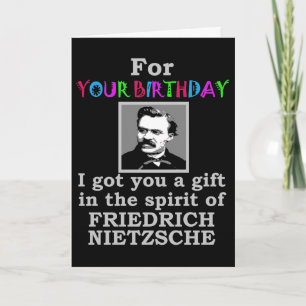Nietzsche Humour Birthday Card